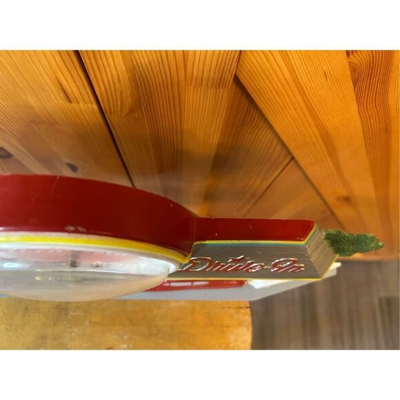 1988 Coca Cola Clock Burwood USA Drive-In 1950s Style Cars Diner 21 x 11 Works ( - Picture 6 of 11